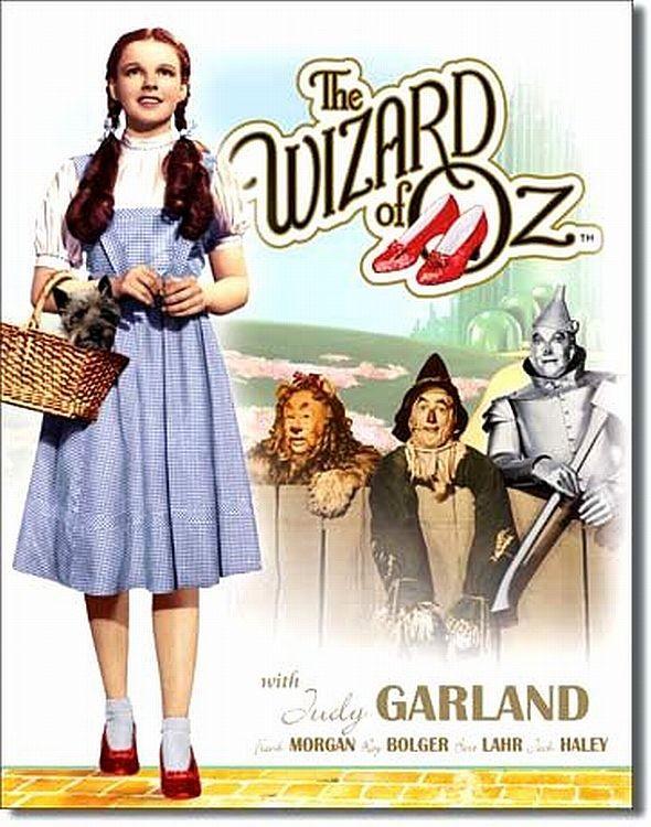 signs 4 fun Wiz of Oz W/Slipper Poster Metal Tin Sign