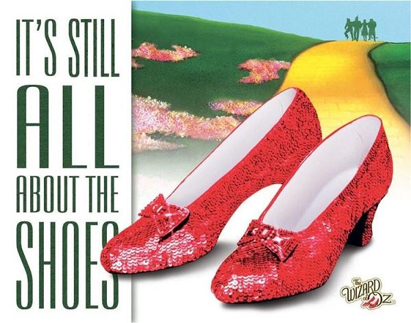 signs 4 fun Wizard of Oz About the Shoes Metal Sign