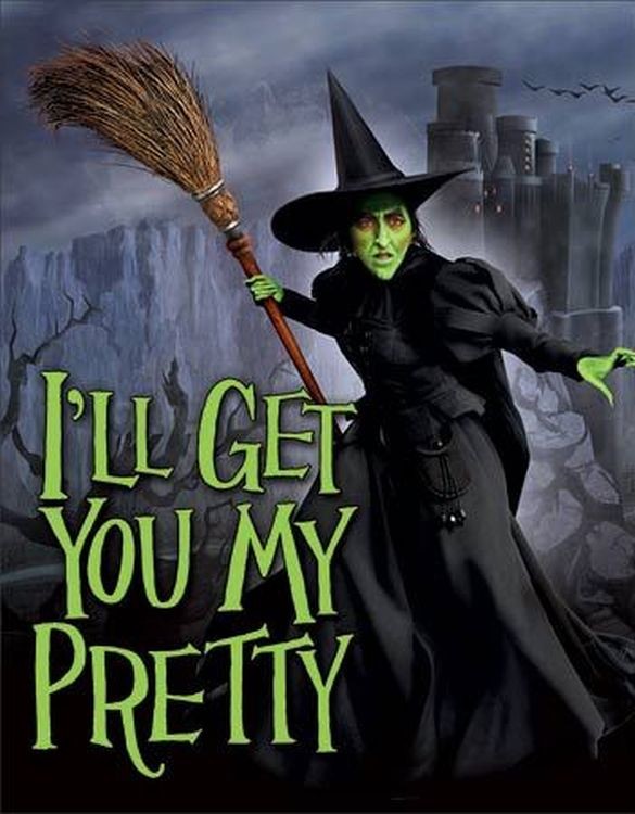 signs 4 fun Wizard of Oz I Will Get You Metal Tin Sign