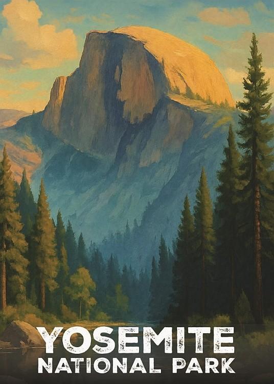 signs 4 fun Yosemite National Park Half Dome Magnet