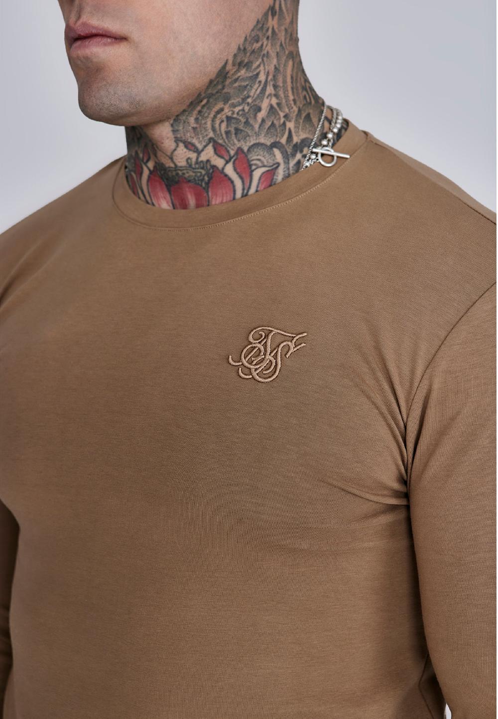 Sik Silk Beige Essentials LS T-Shirt