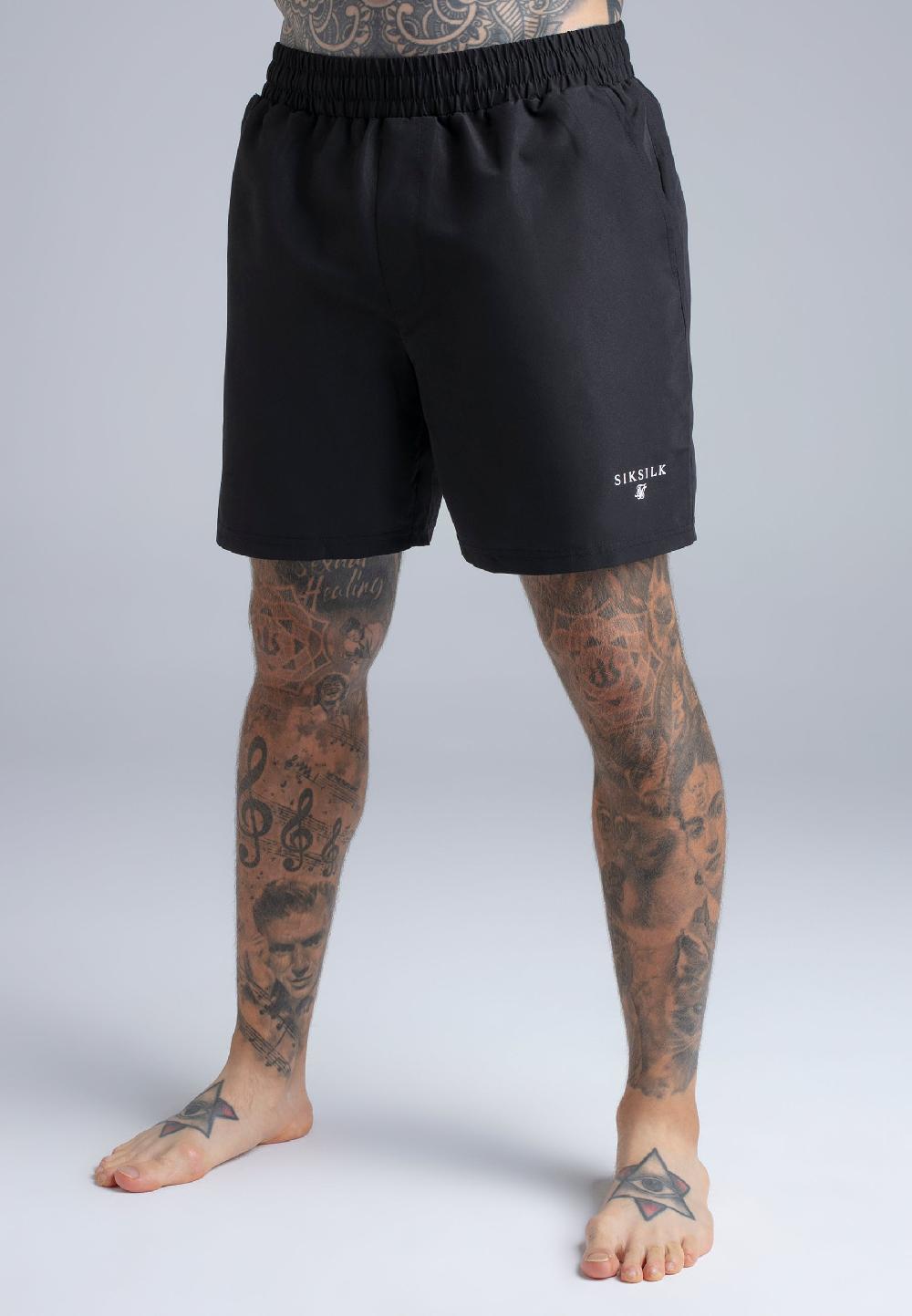 Sik Silk Black And Beige Pack Of 2 Swim Shorts