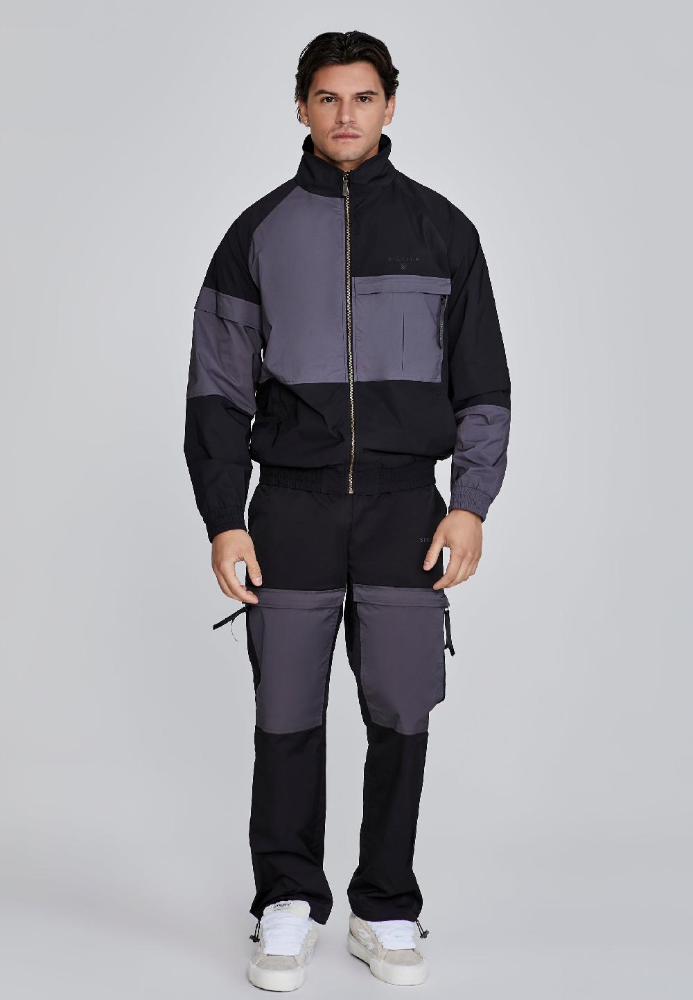 Sik Silk Black Cut And Sew Jacket