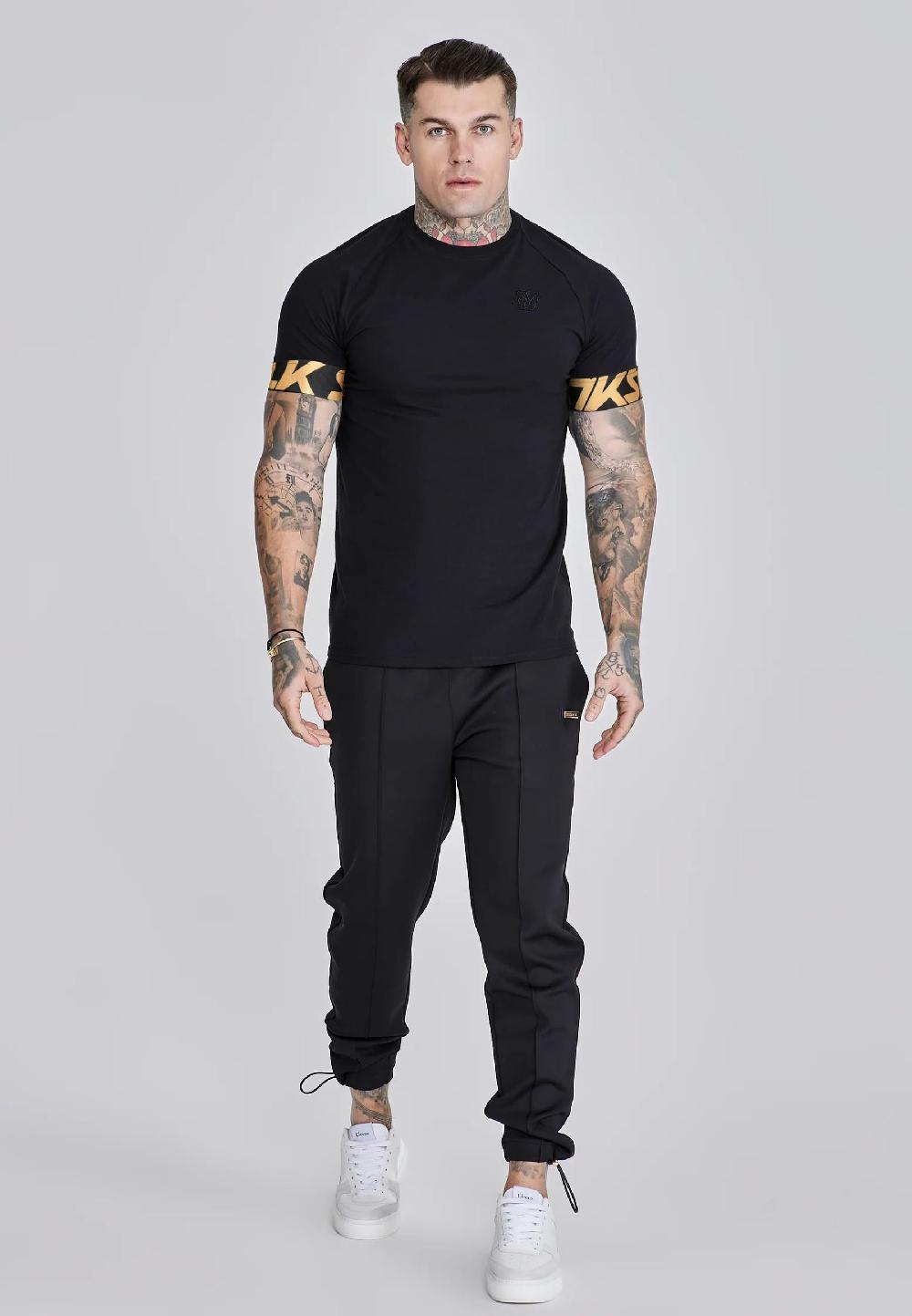 sik Silk Black Dynamic T-Shirt