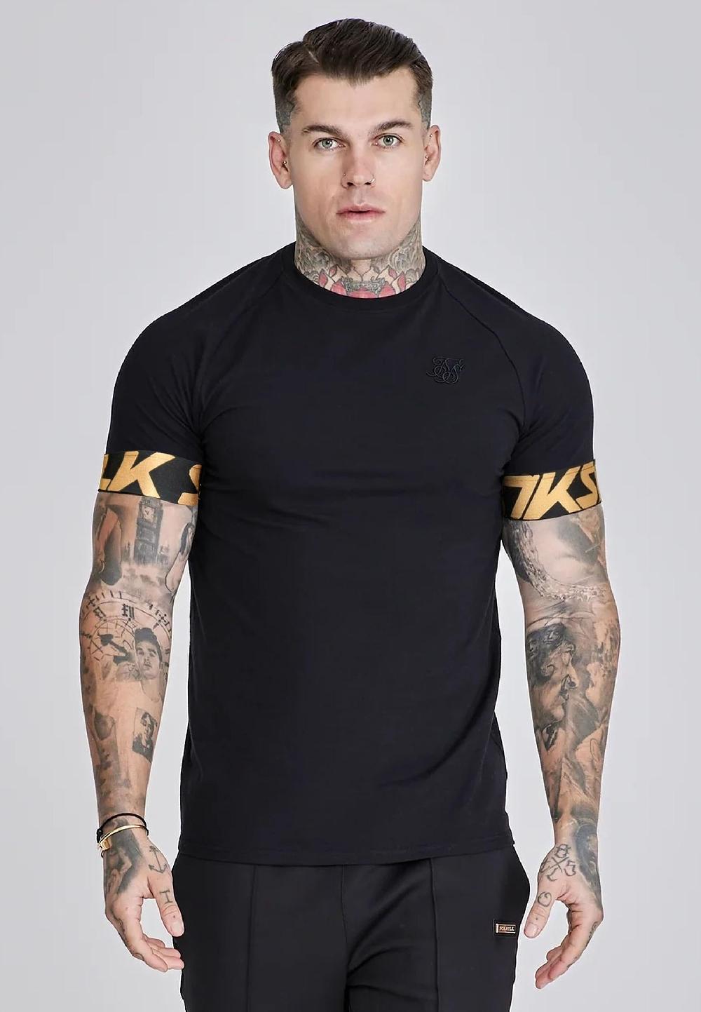 sik silk Black Dynamic T-Shirt