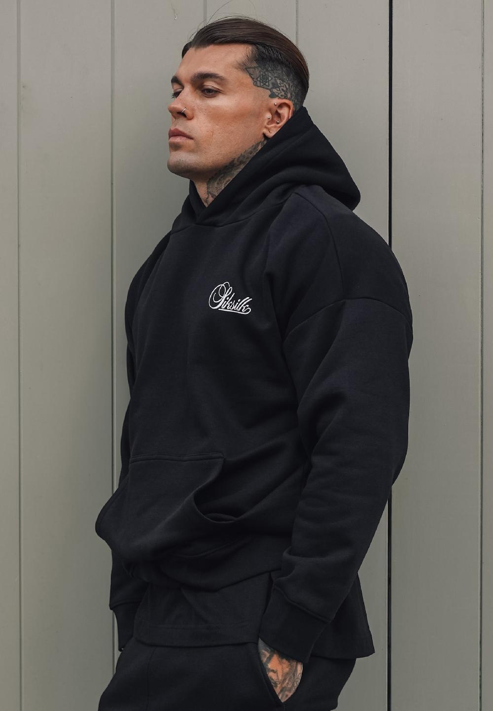 sik silk Black Essentials Hoodie