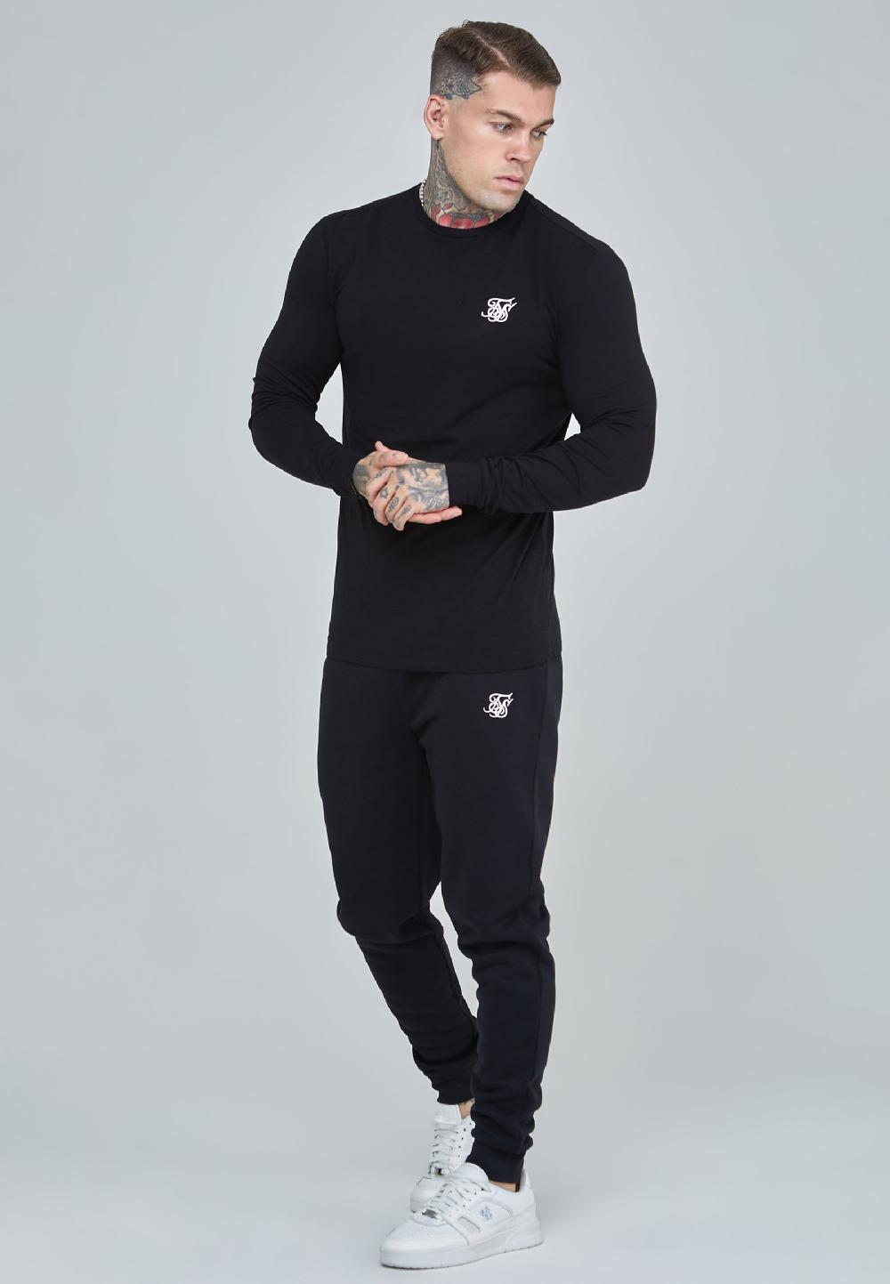 Sik Silk Black Essentials LS T-Shirt