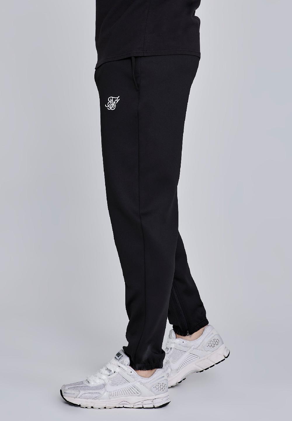 Sik Silk Black Essentials Poly Joggers