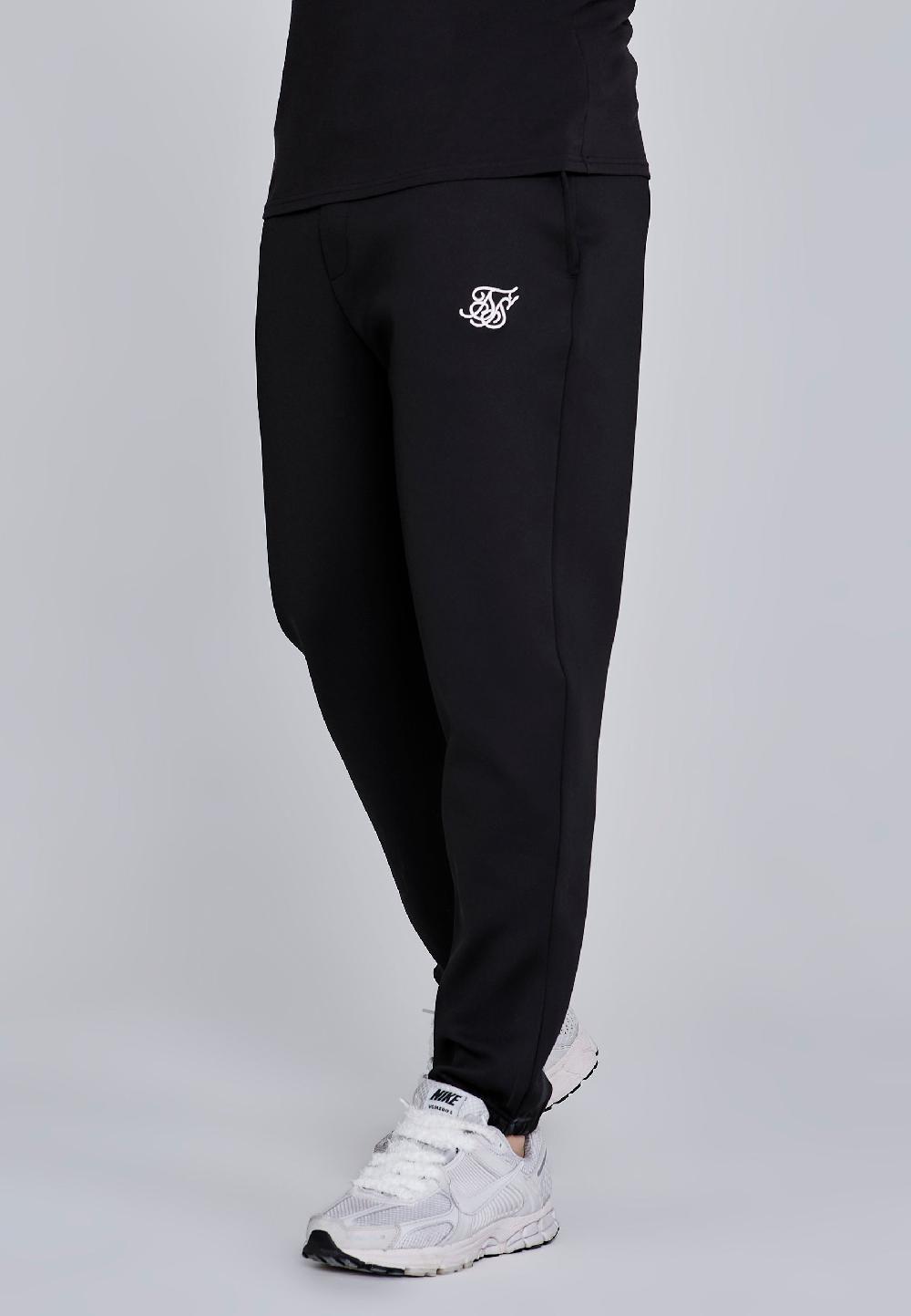 sik silk Black Essentials Poly Joggers