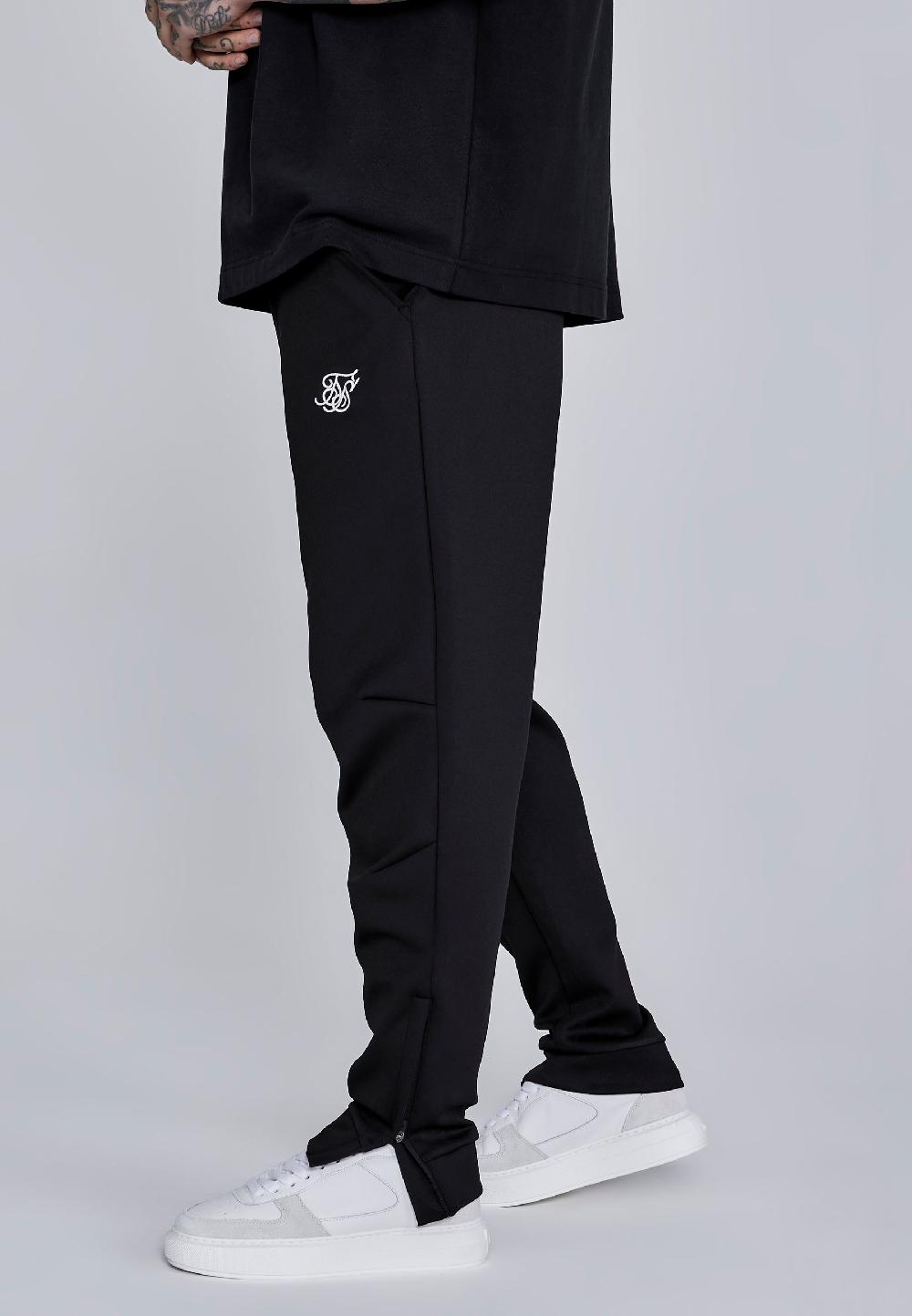 Sik Silk Black Essentials Poly Joggers
