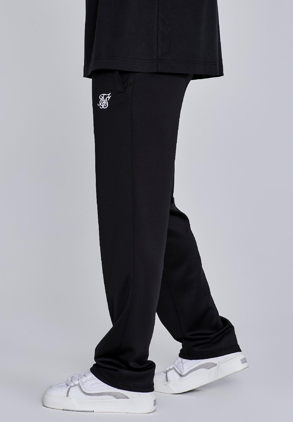 Sik Silk Black Essentials Poly Track Pants