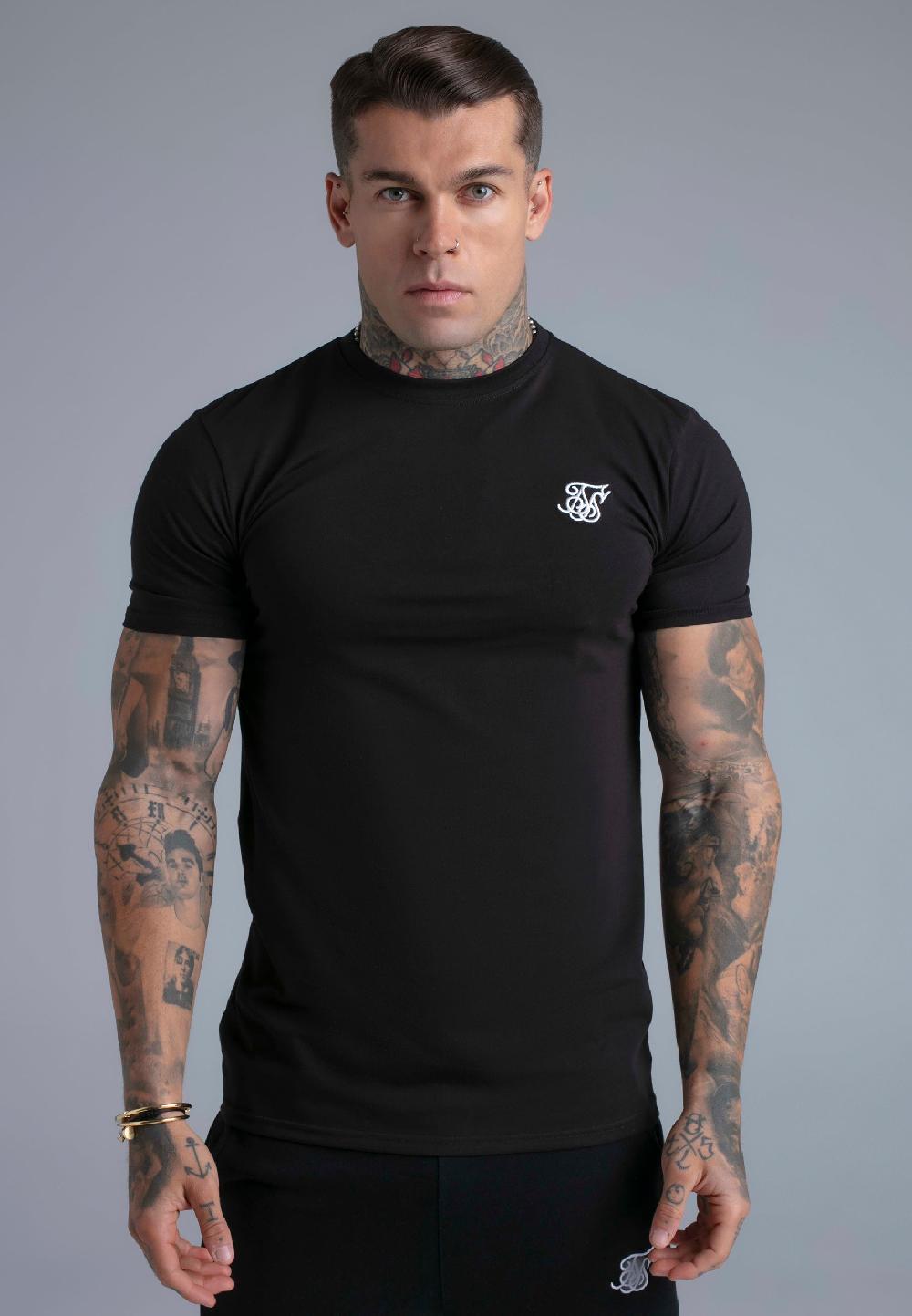 Sik Silk Black Essentials T-Shirt