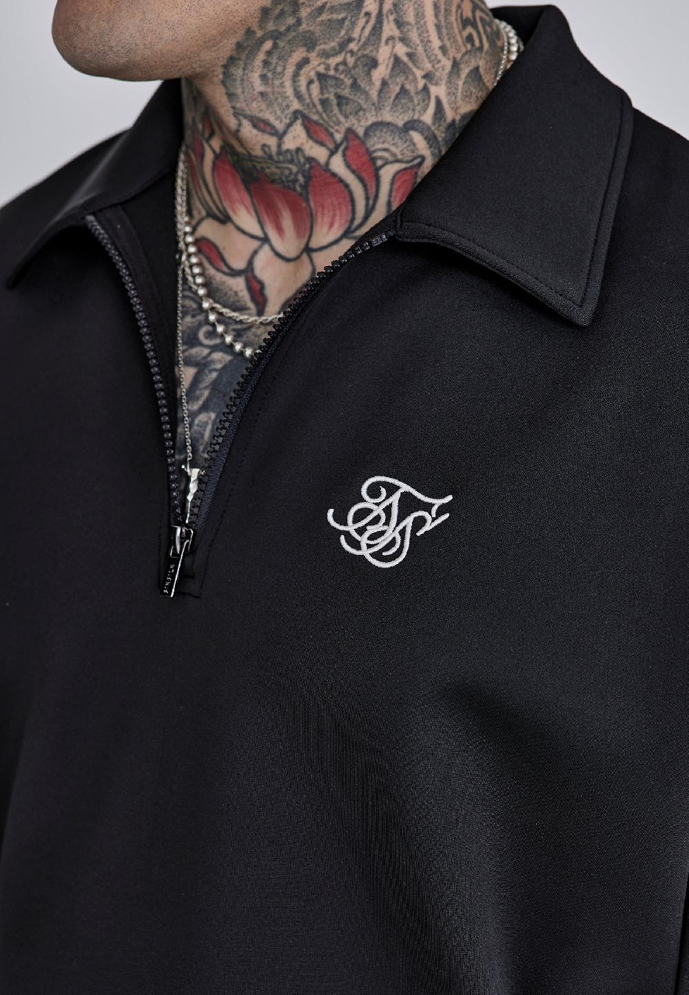 Sik Silk Black Essentials Zip Sweater