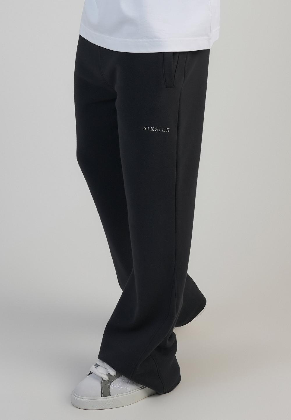 sik silk Black Flare Track Pants
