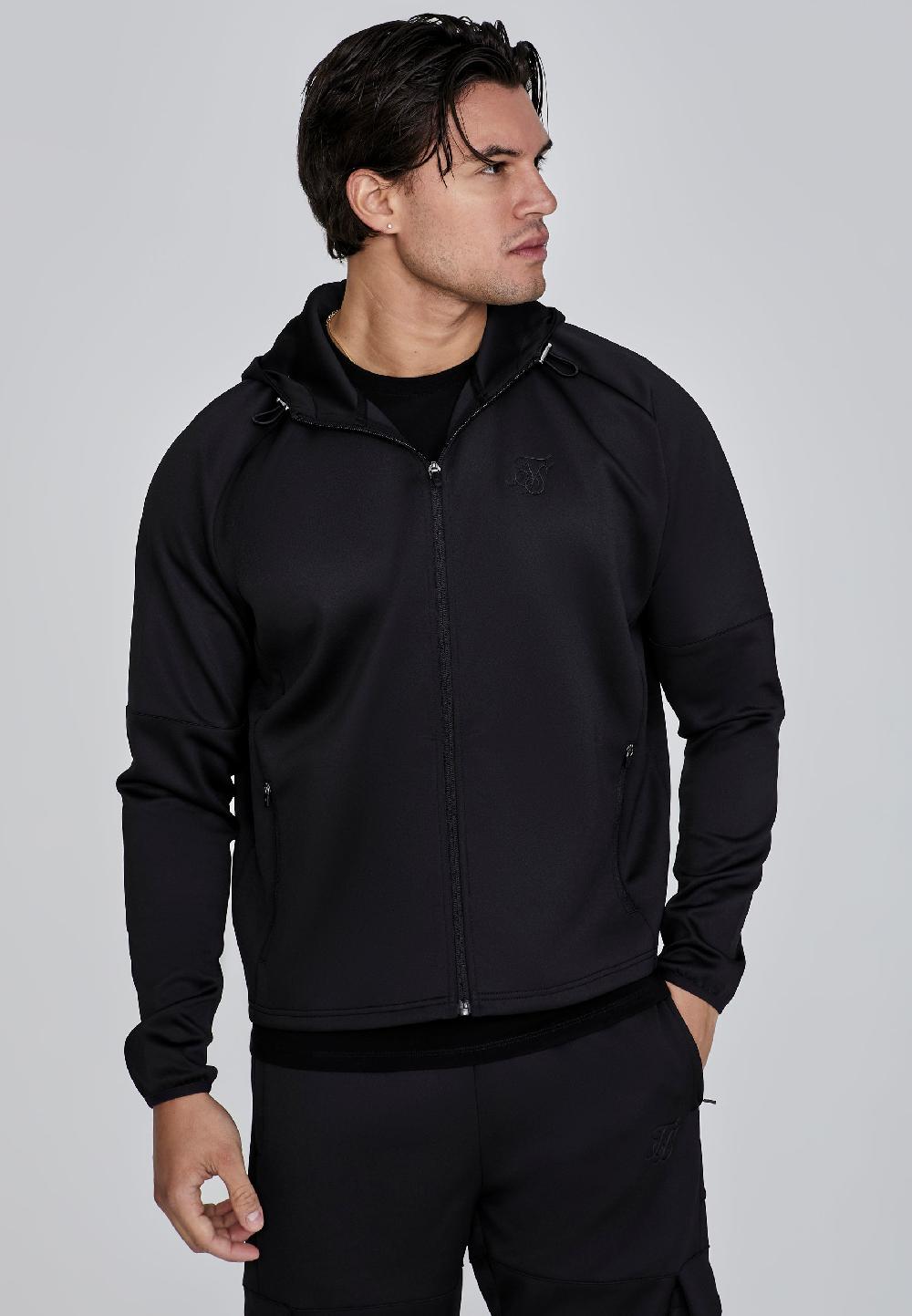 Sik Silk Black Full Zip Hoodie