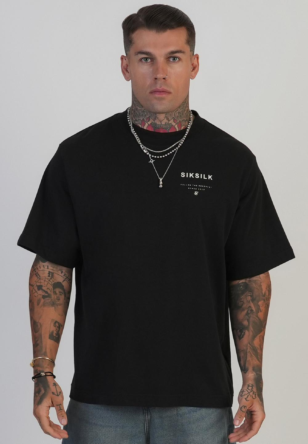 Sik Silk Black Graphic T-Shirt