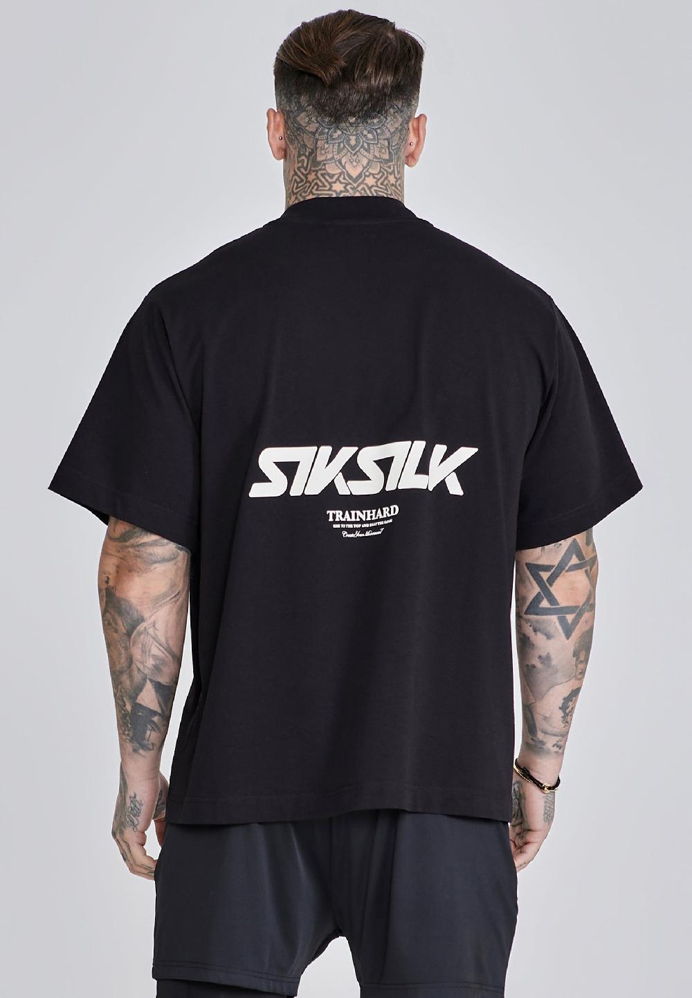 sik silk Black Graphic T-Shirt