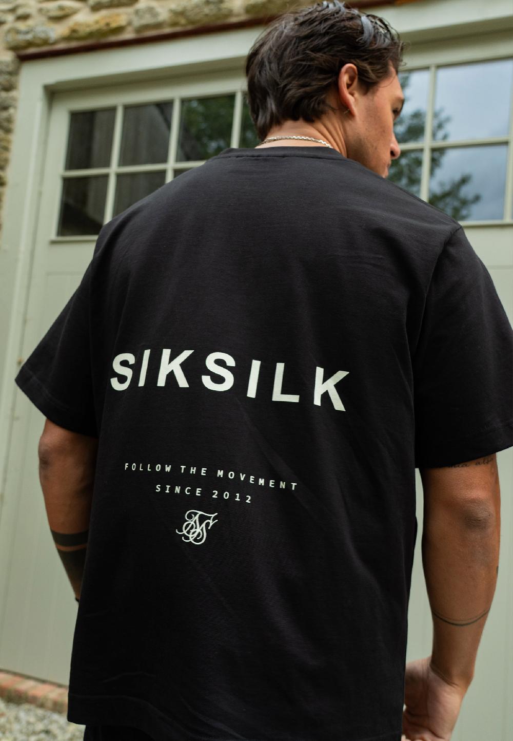 sik silk Black Graphic T-Shirt