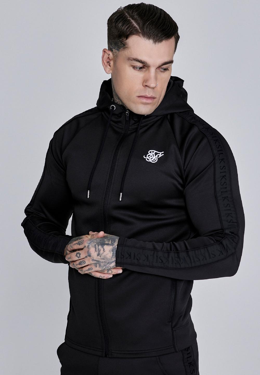 Sik Silk Black Hoodie And Joggers Set