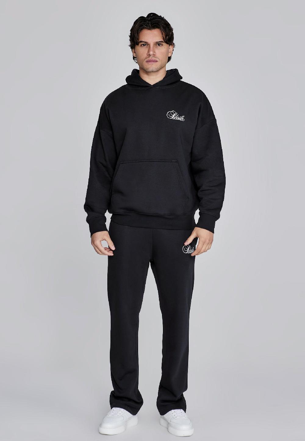 Sik Silk Black Hoodie And Joggers Set