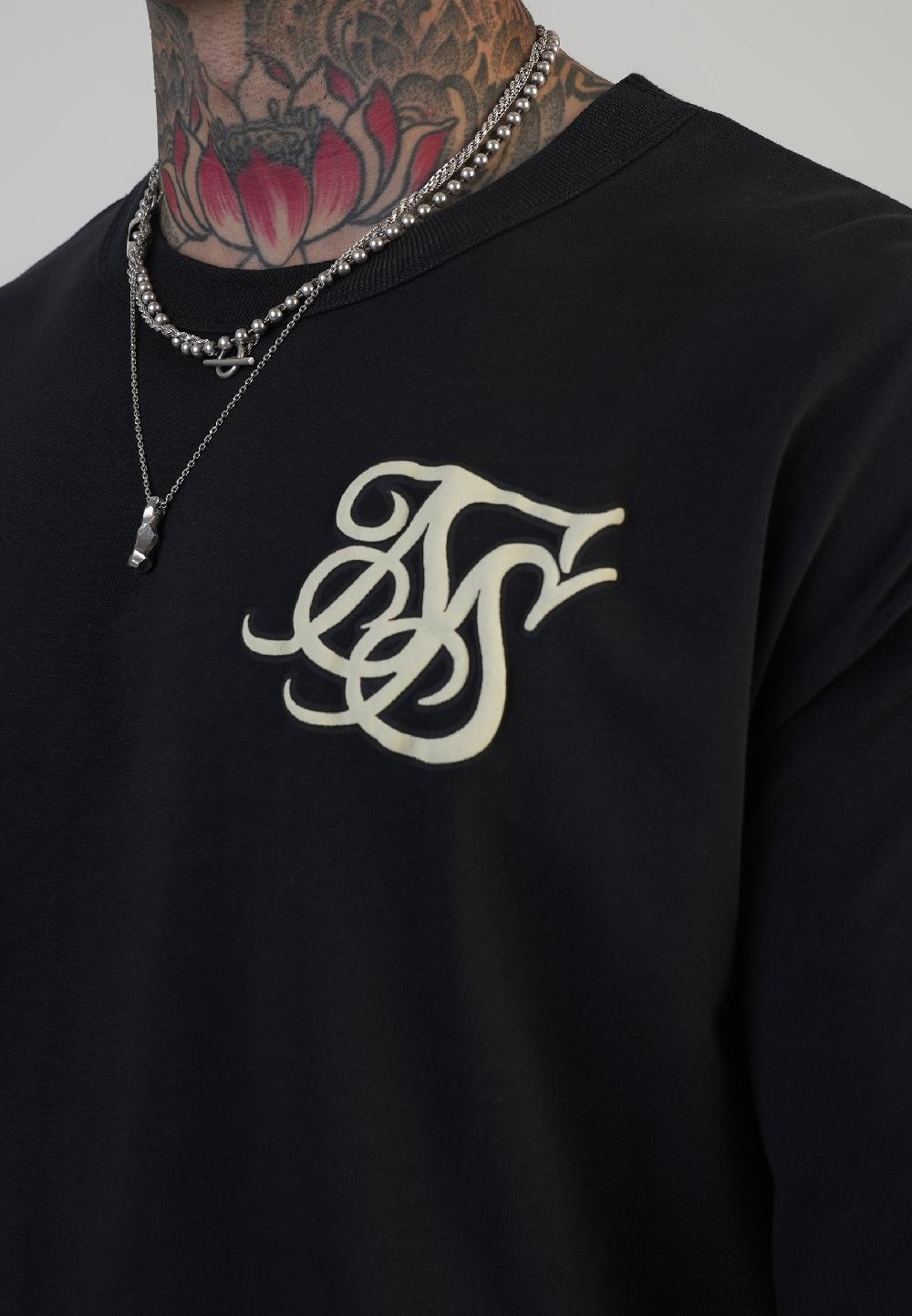 Sik Silk Black Logo T-Shirt