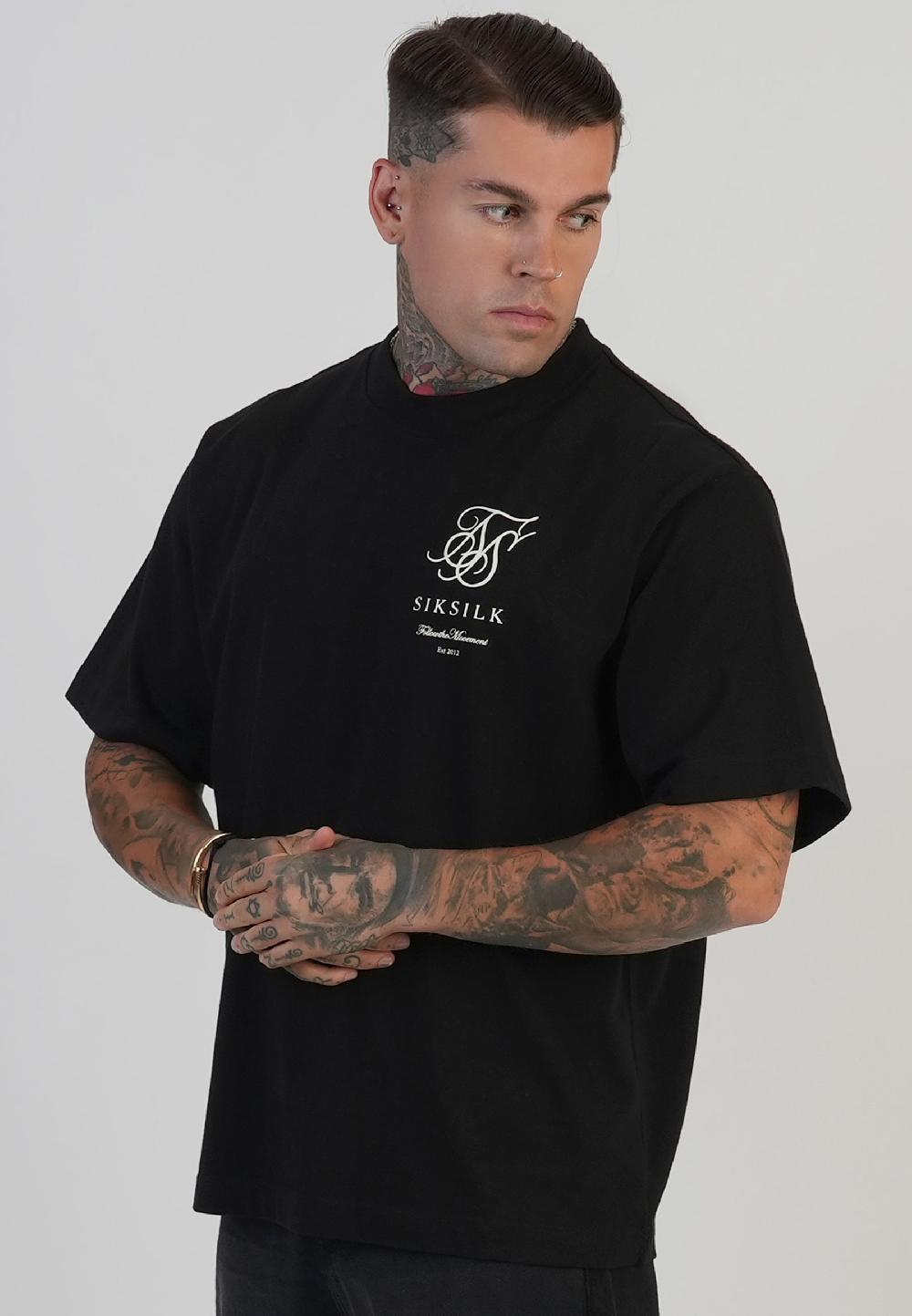 Sik Silk Black Logo T-Shirt
