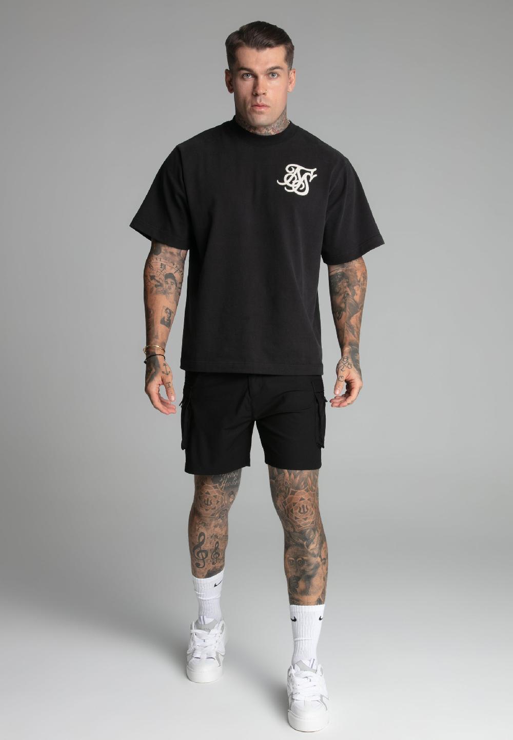 Sik Silk Black Logo T-Shirt