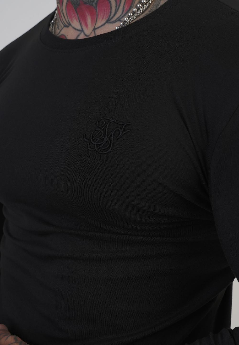 Sik Silk Black Long Sleeve T-Shirt