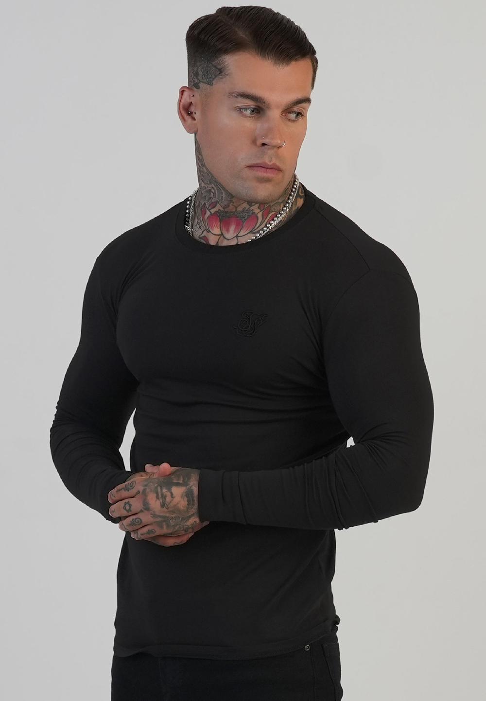 sik silk Black Long Sleeve T-Shirt
