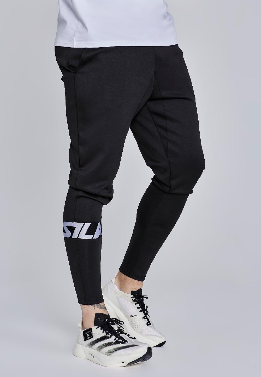 sik silk Black Muscle Fit Joggers