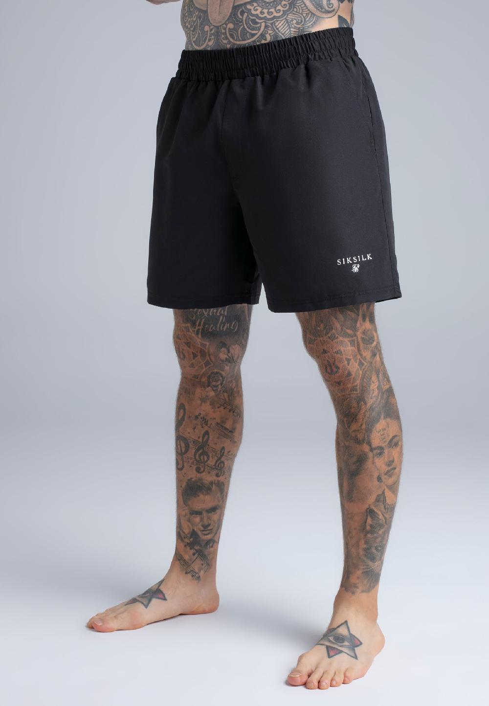 Sik Silk Black Pack Of 2 Swim Shorts