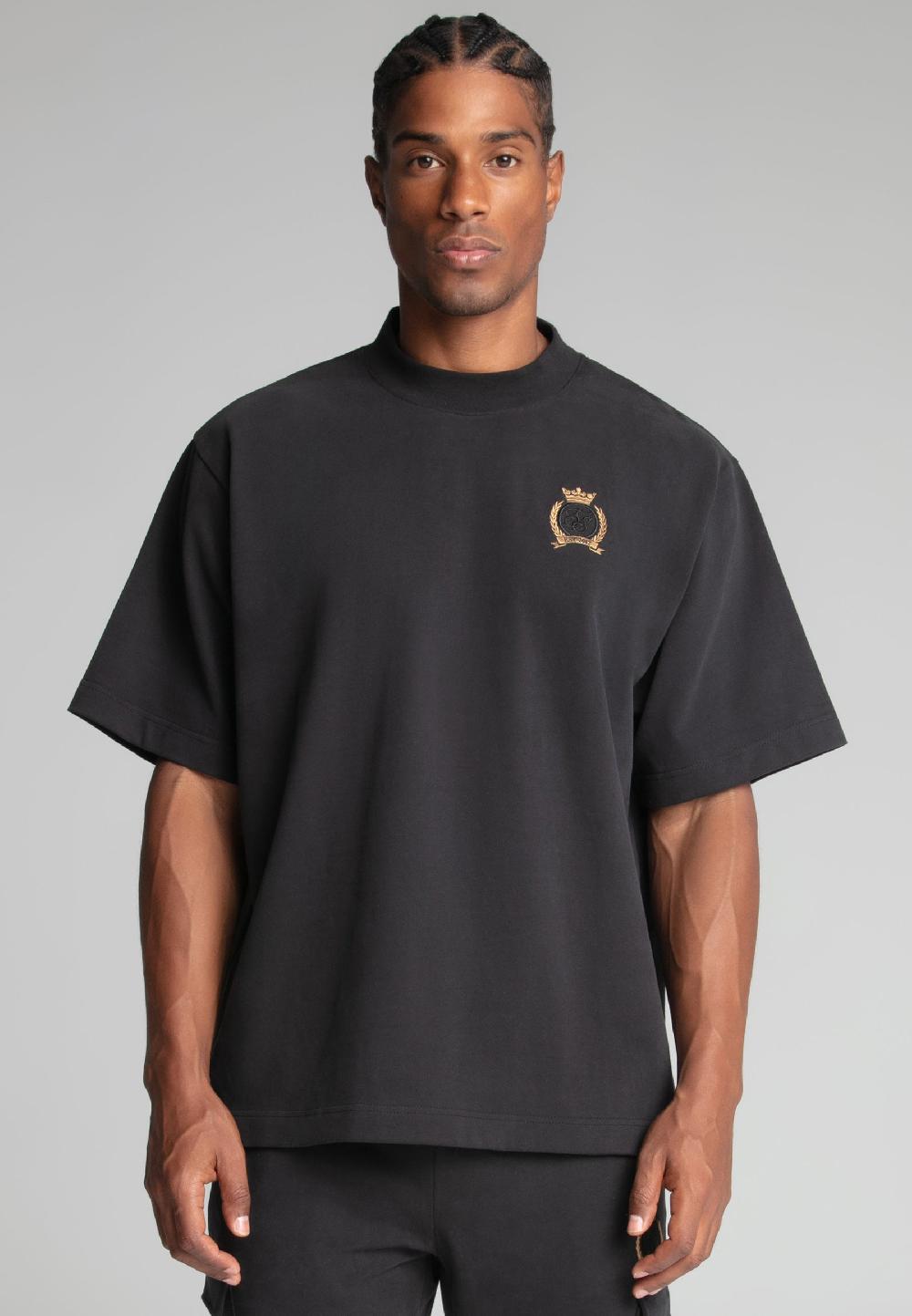 Sik Silk Black Premium Crest T-Shirt