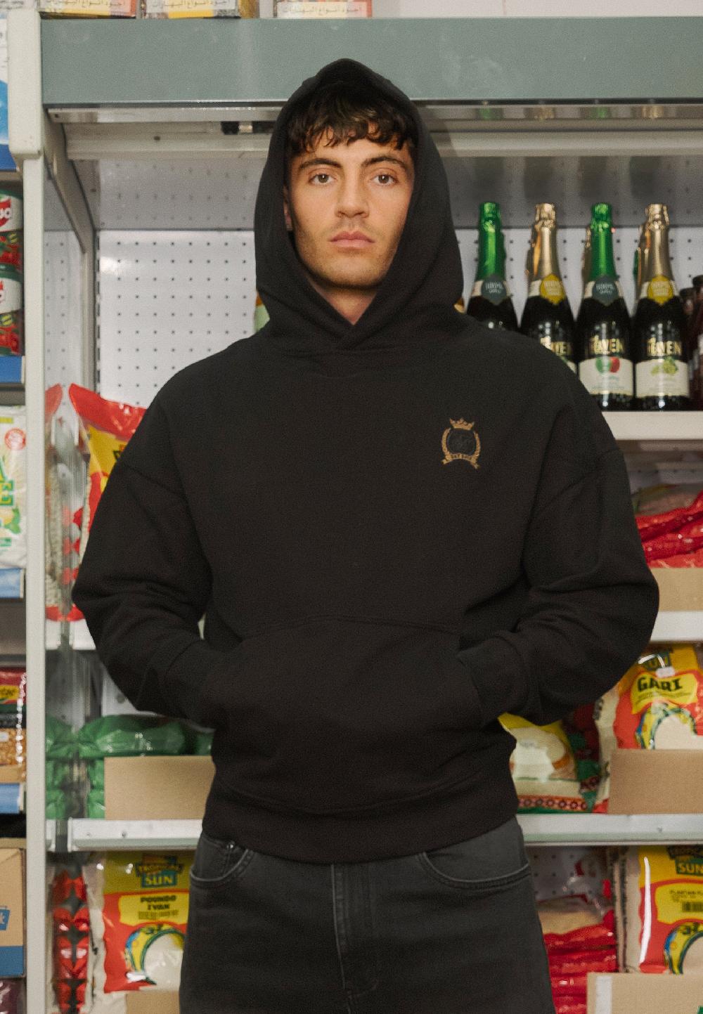 sik silk Black Pullover Hoodie