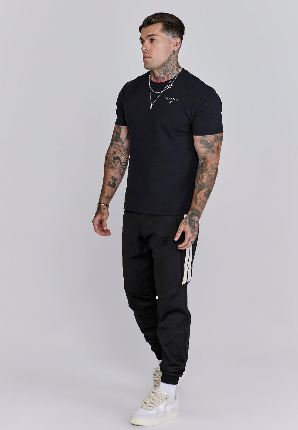 Sik Silk Black Relaxed Fit Joggers