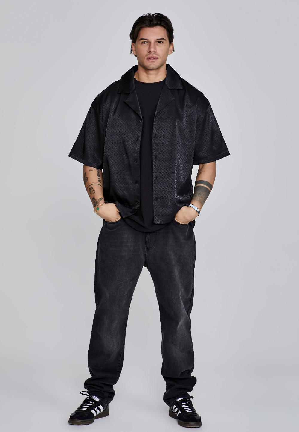 Sik Silk Black Resort Shirt