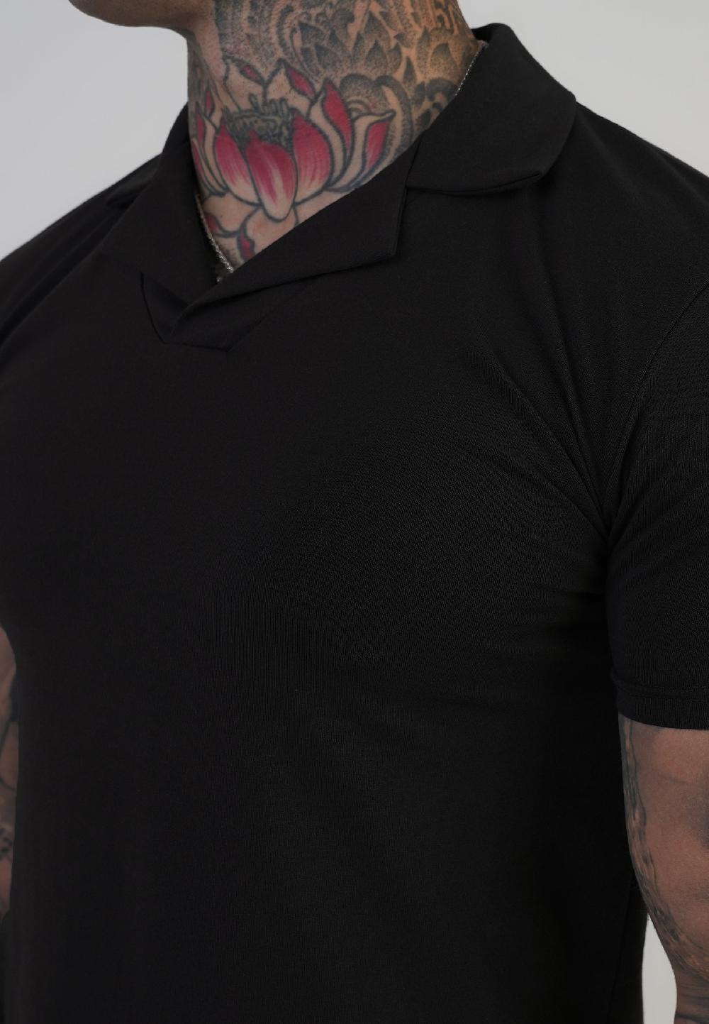 Sik Silk Black Revere Polo