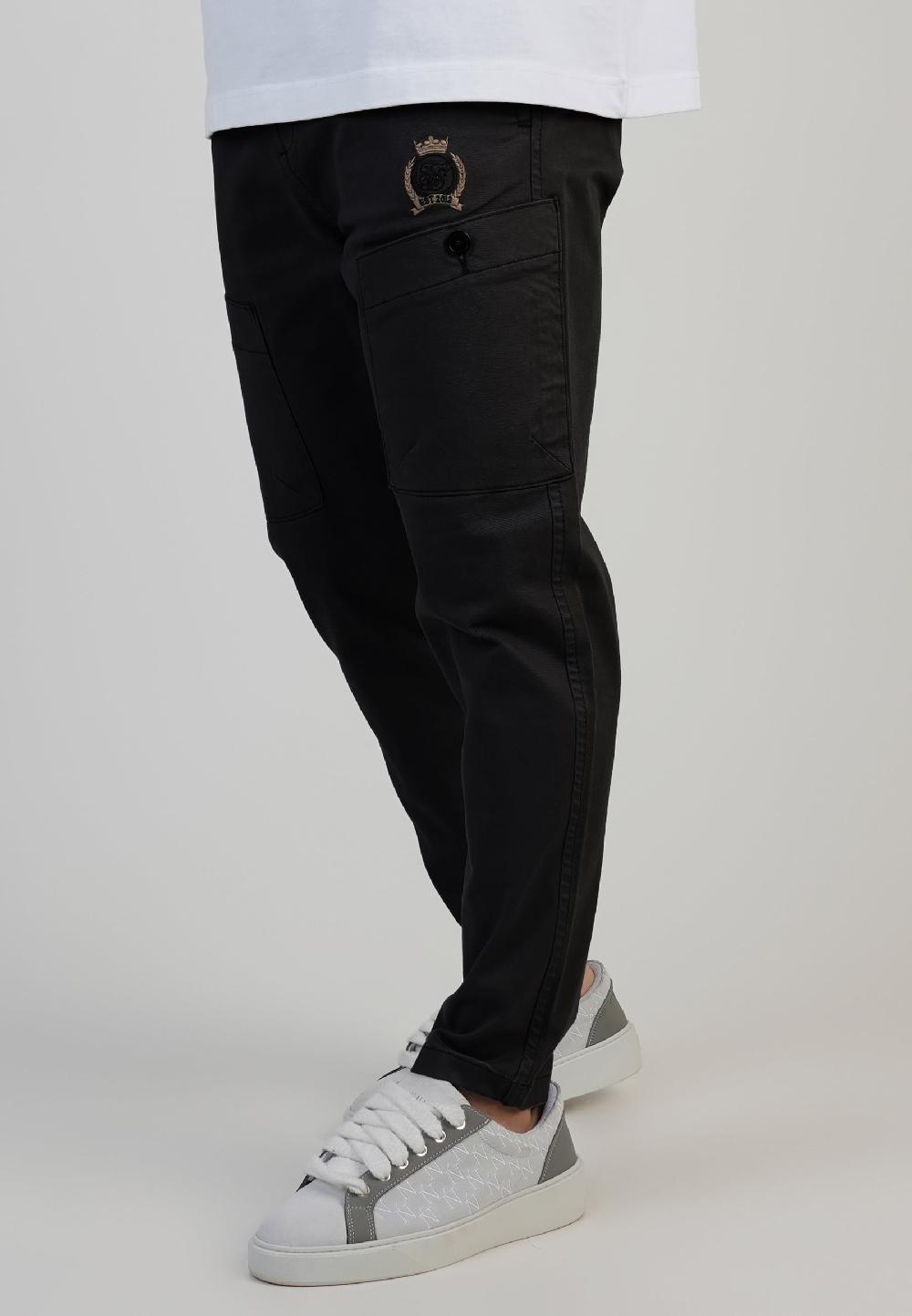 sik silk Black Smart Cargos