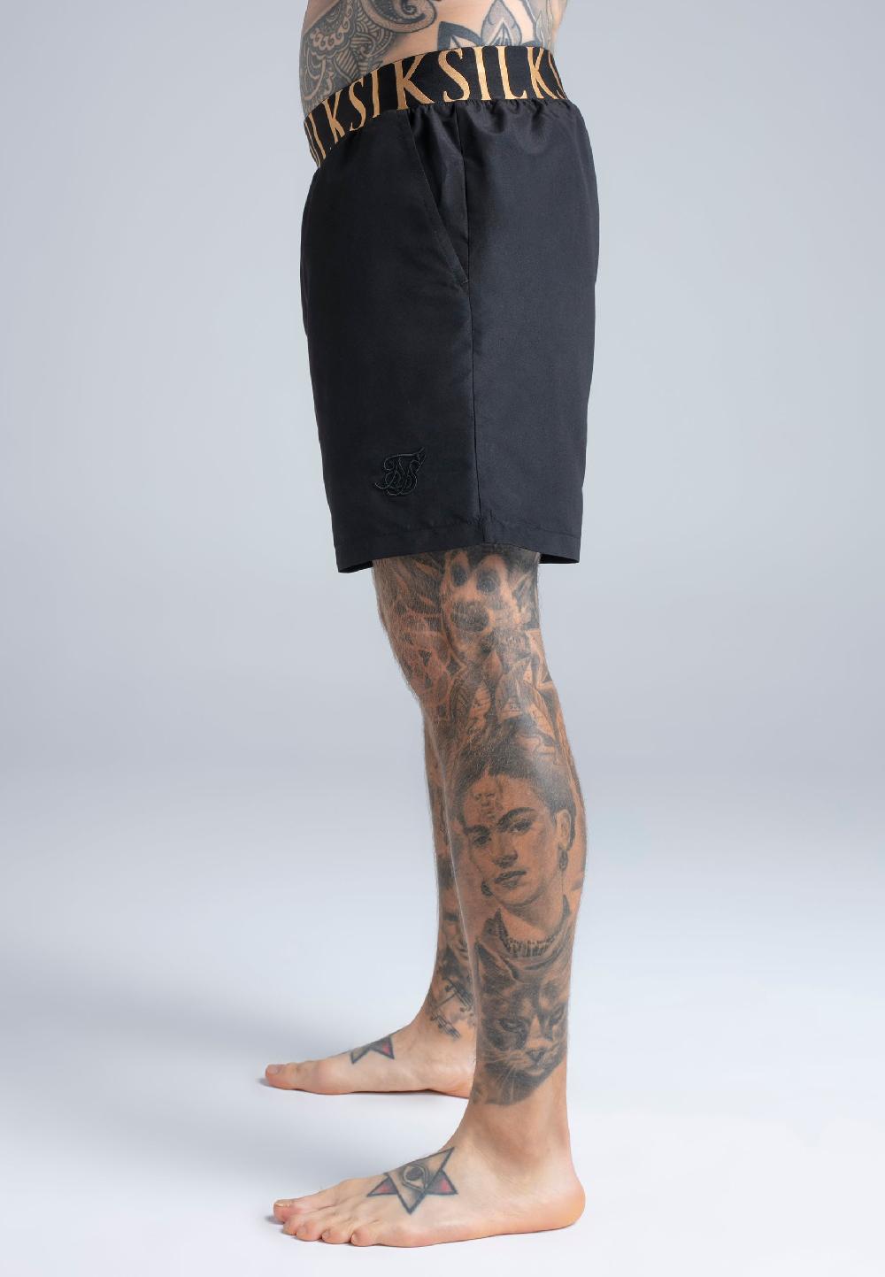 Sik Silk Black Swim Shorts