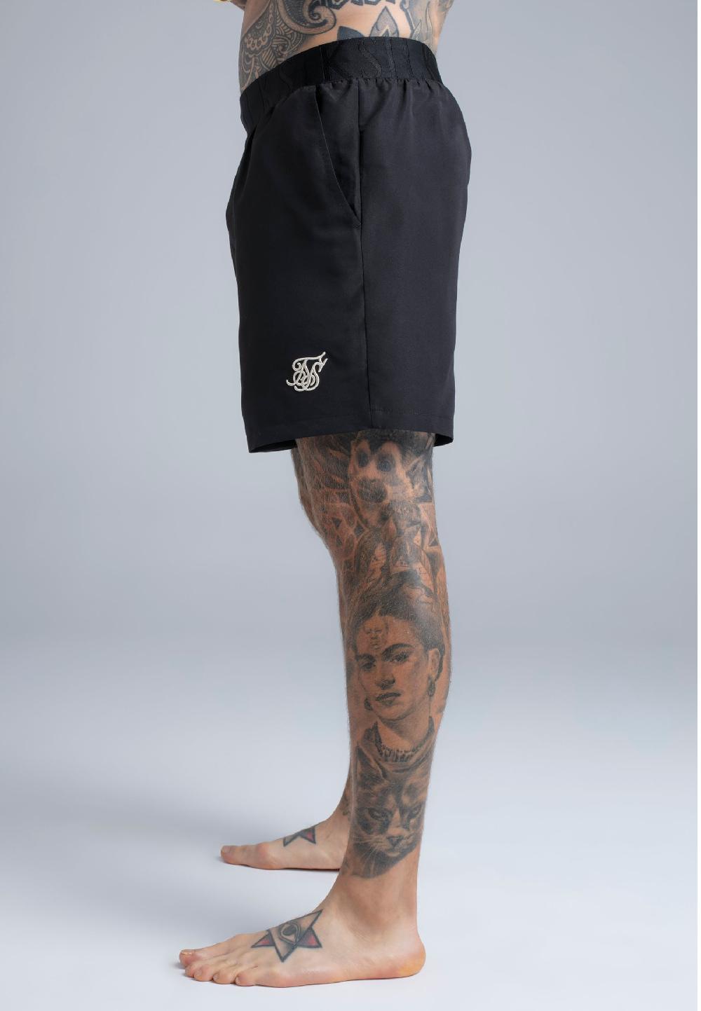 Sik Silk Black Swim Shorts