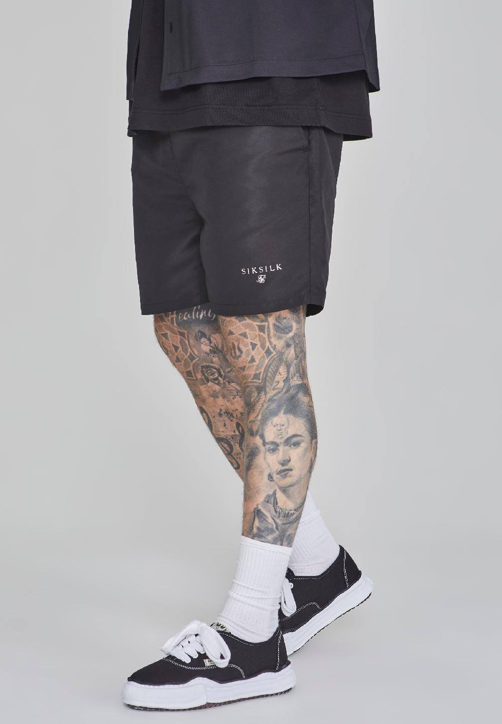 sik silk Black Swim Shorts