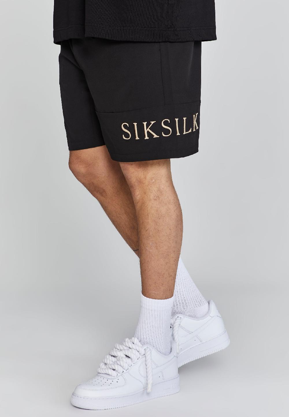 sik silk Black Swim Shorts
