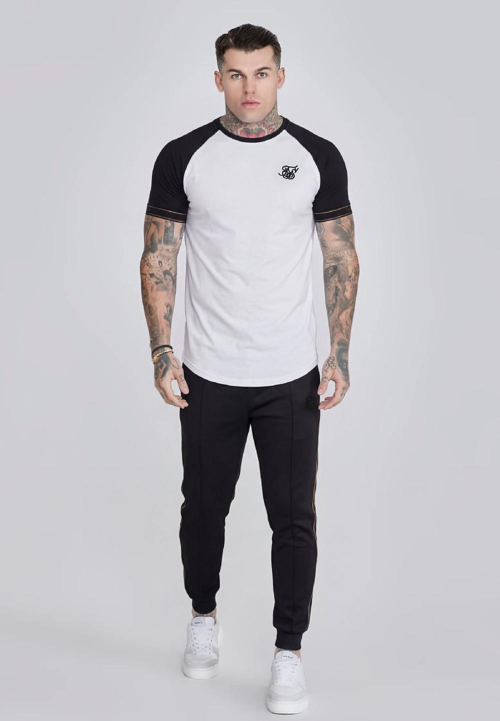 Sik Silk Black Tapered Joggers