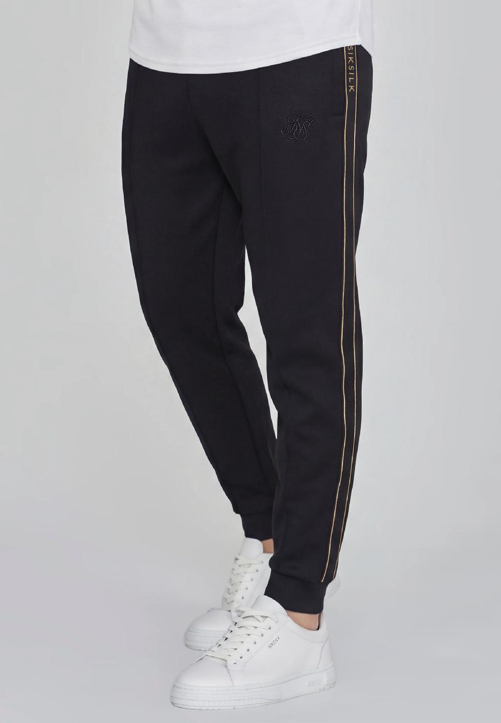 sik silk Black Tapered Joggers