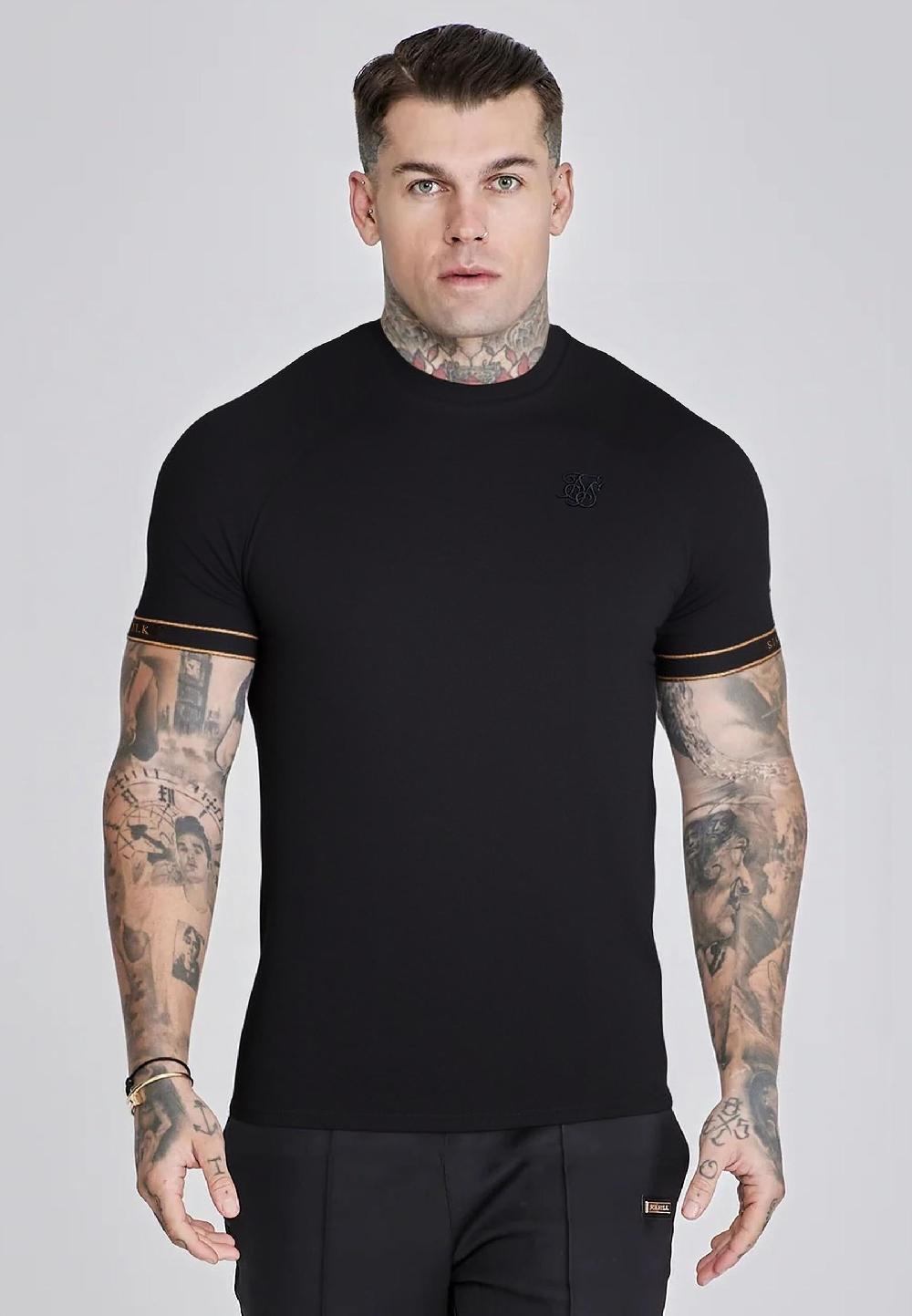 sik silk Black Tech T-Shirt