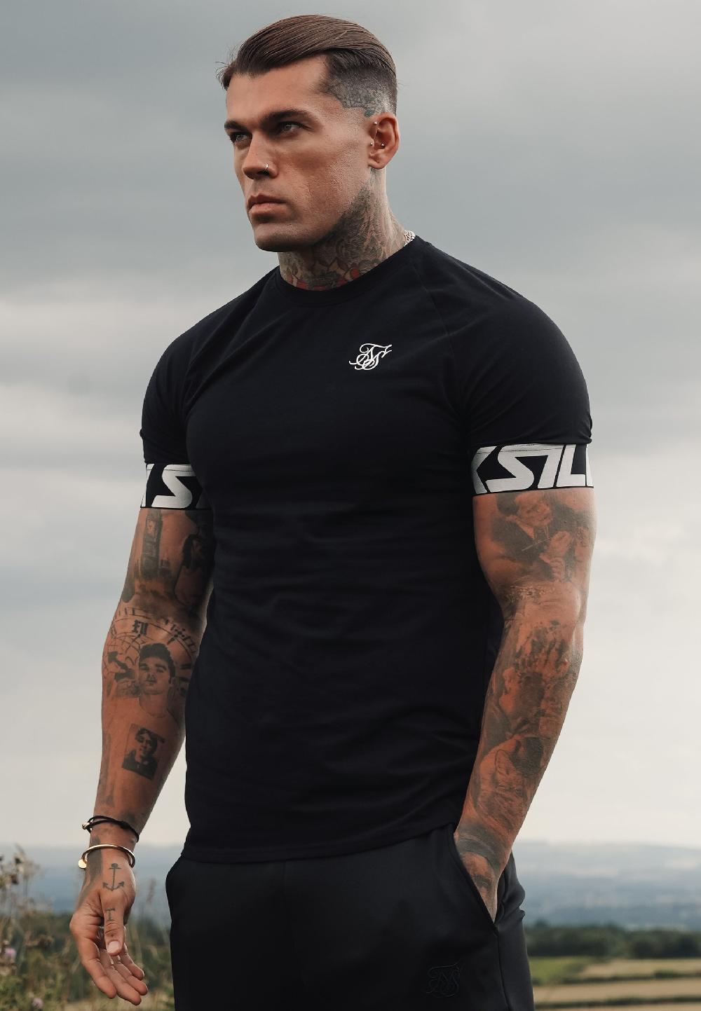 sik silk Black Tech T-Shirt