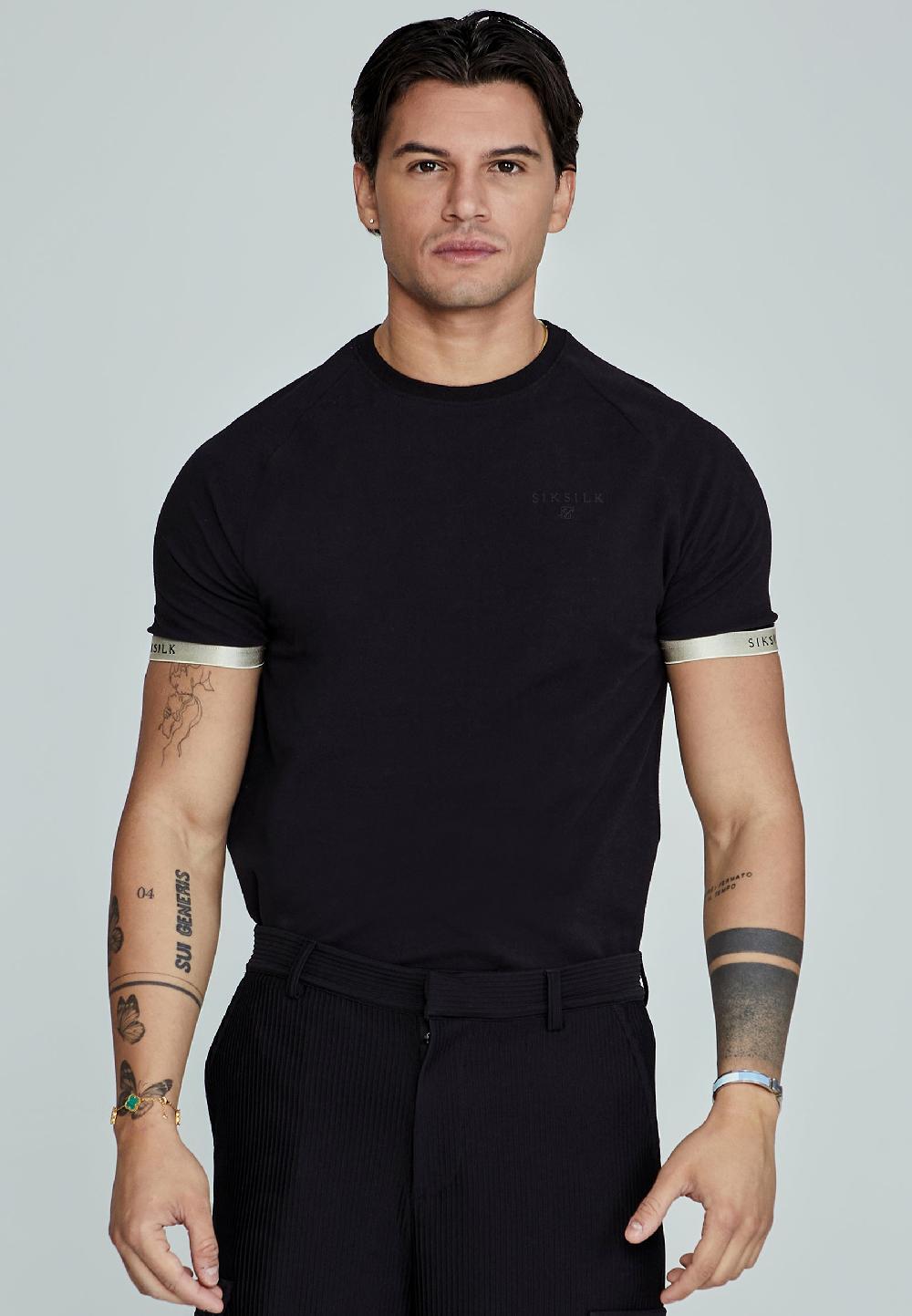 sik silk Black Tech T-Shirt