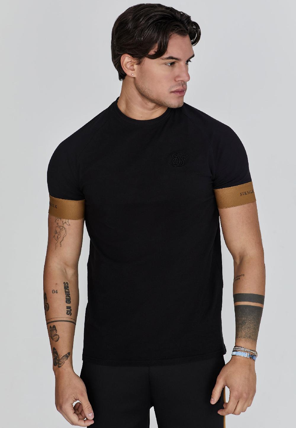 sik silk Black Tech T-Shirt