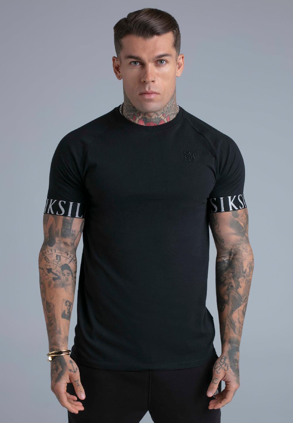 sik silk Black Tech T-Shirt