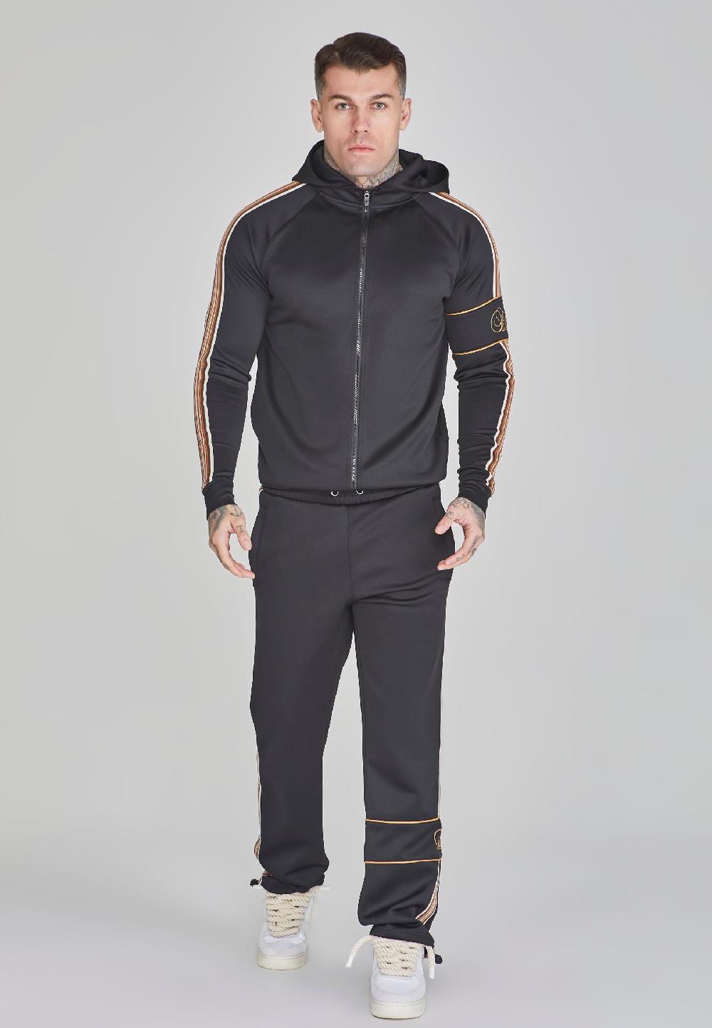 Sik Silk Black Track Pants