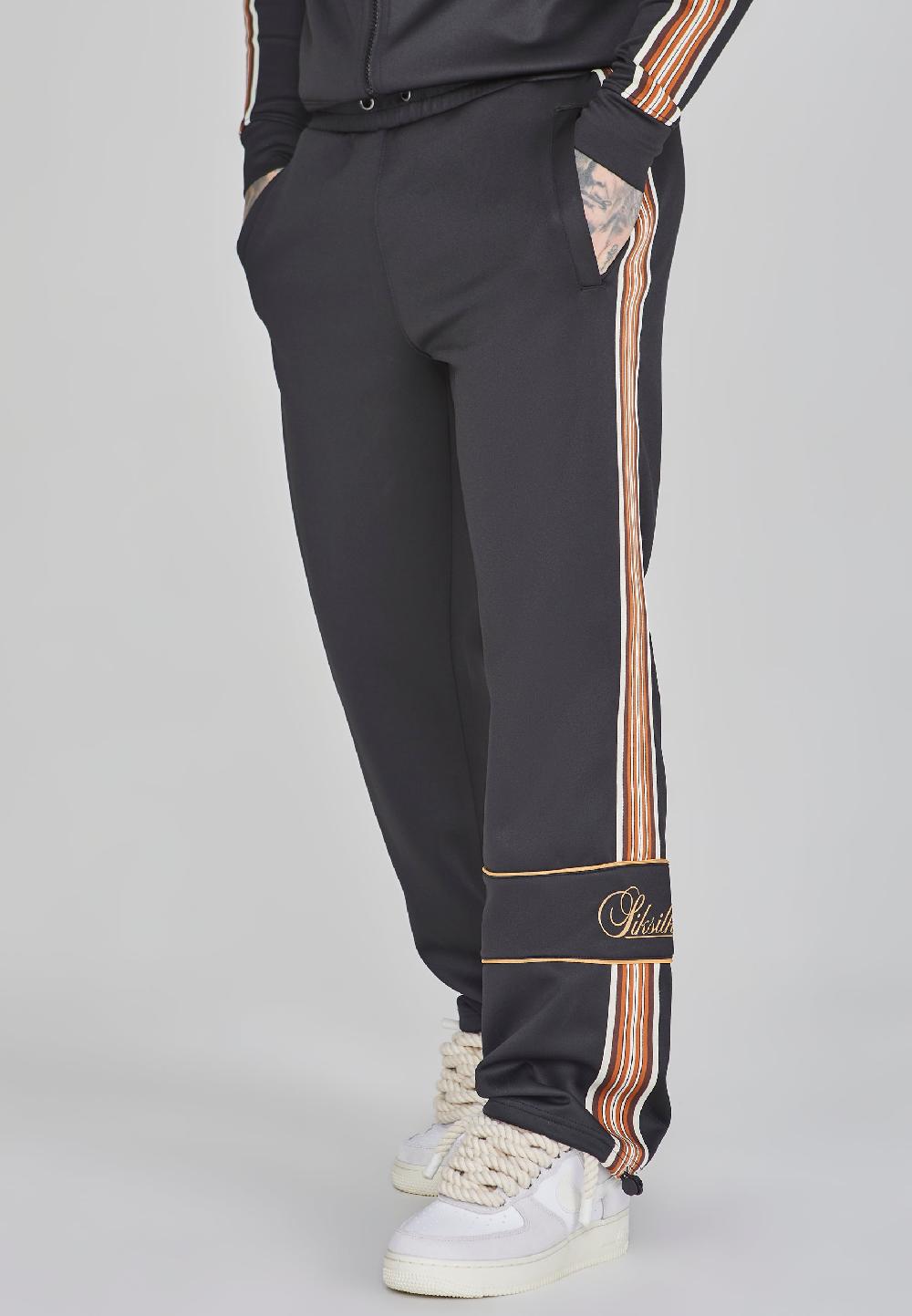 sik silk Black Track Pants